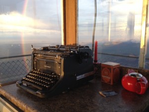 rainbow typewriter