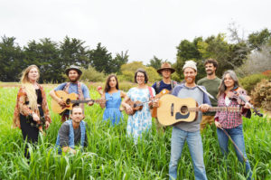 The Heartmakers at USCS Farm and Garden in the Sudan grass cover crop. Photo by Melissa DeWitt